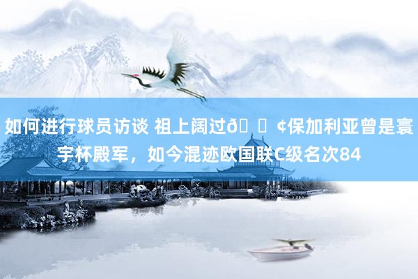 如何进行球员访谈 祖上阔过😢保加利亚曾是寰宇杯殿军，如今混迹欧国联C级名次84