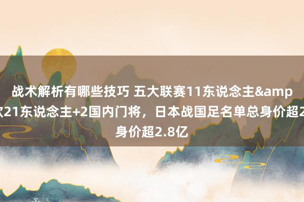 战术解析有哪些技巧 五大联赛11东说念主&旅欧21东说念主+2国内门将，日本战国足名单总身价超2.8亿