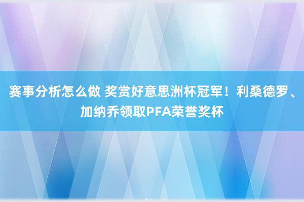 赛事分析怎么做 奖赏好意思洲杯冠军！利桑德罗、加纳乔领取PFA荣誉奖杯