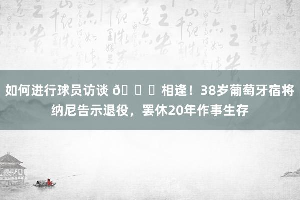 如何进行球员访谈 👋相逢！38岁葡萄牙宿将纳尼告示退役，罢休20年作事生存